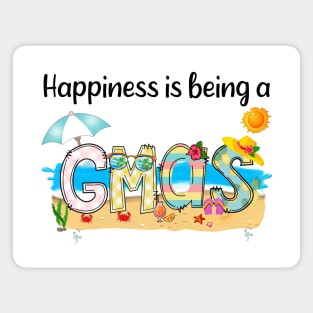 Happiness Is Being A Gmas Summer Beach Happy Mother's Day T-Shirt Magnet